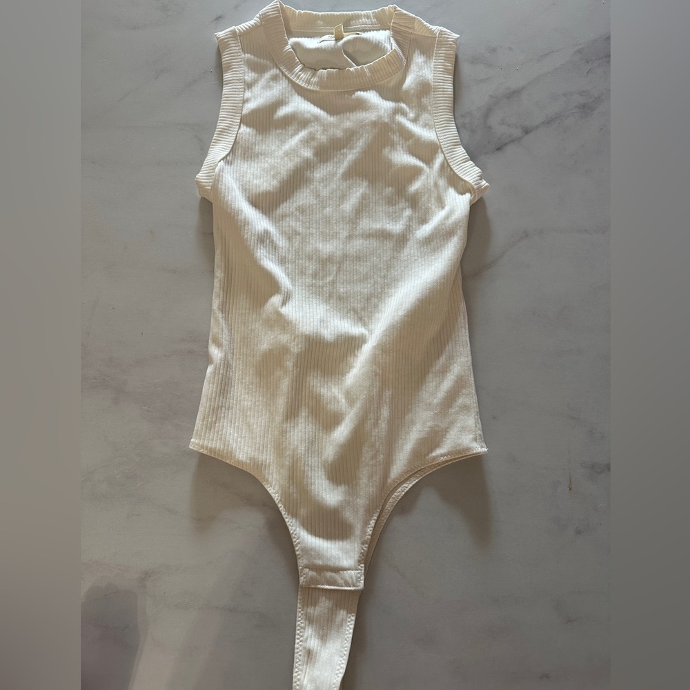 Madewell Ribbed Backless Bodysuit